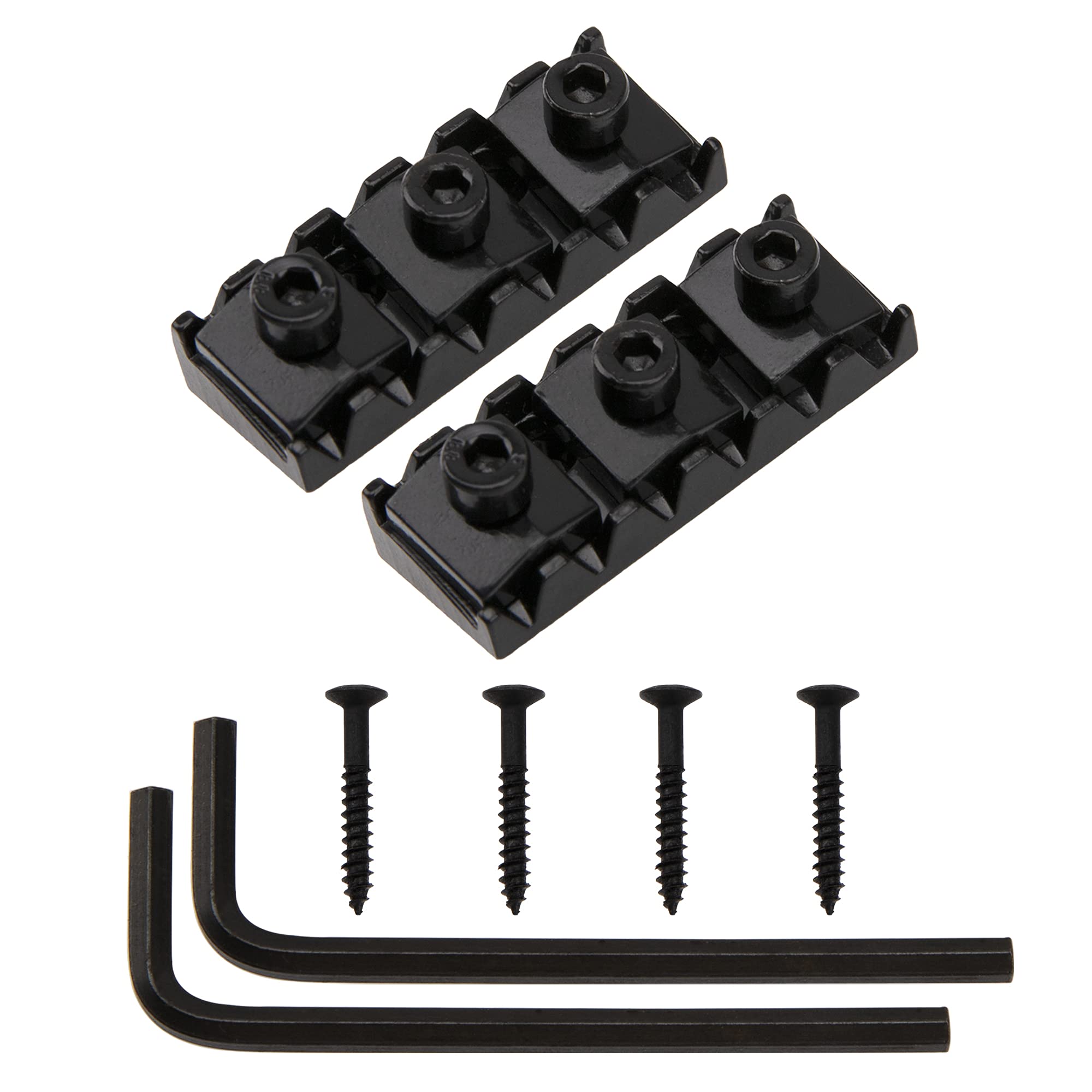 2Pcs Yootones 42Mm Metal Guitar String Locking Nut Compatible With Floyd Rose Style Electric Guitar Tremolo Bridge Lock System (